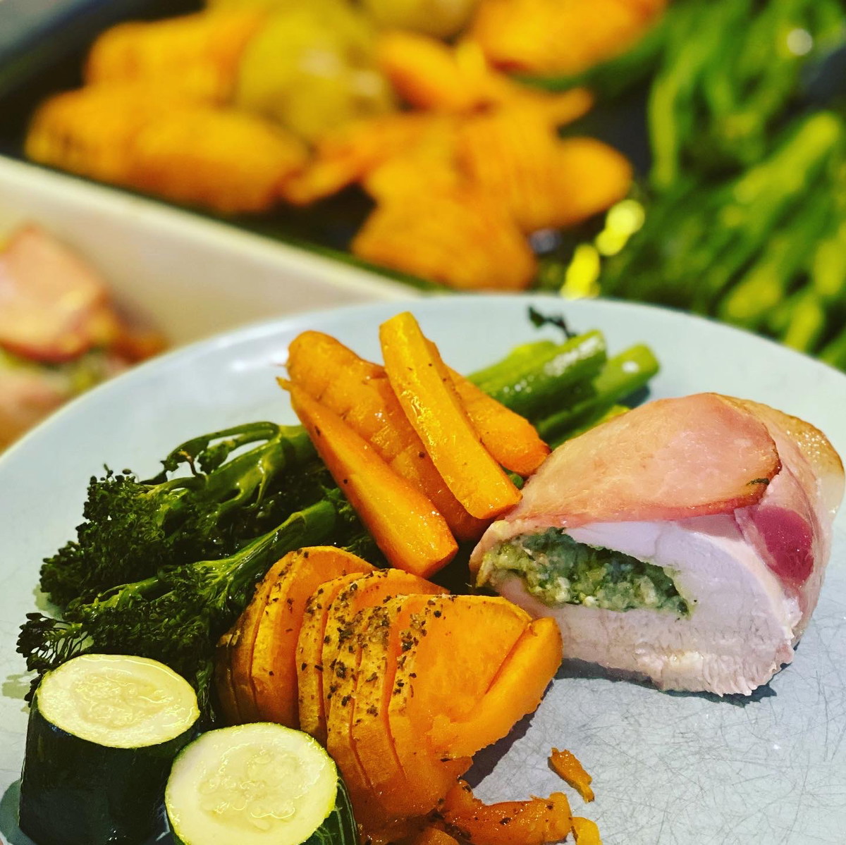 Herby Feta Stuffed Chicken 
