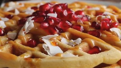 Image of Honey & Apple Breakfast Waffles