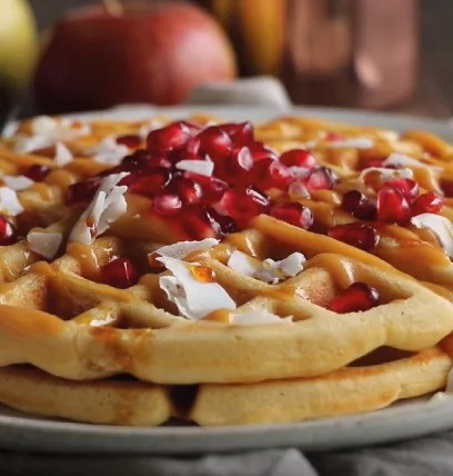 Image of Honey & Apple Breakfast Waffles