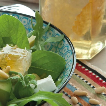 Cut Comb Feta Salad