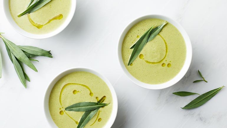 Image of Chilled Tarragon Zucchini Soup Recipe