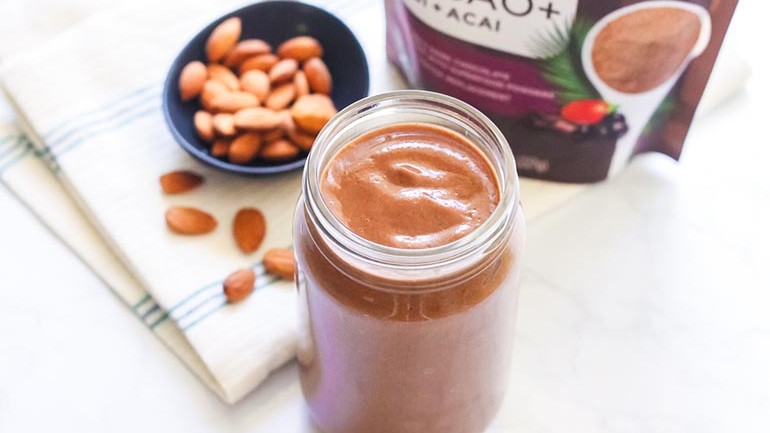 Image of Cacao Almond Butter Smoothie Recipe