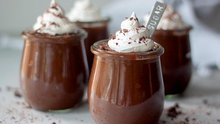 Image of Chocolate Avocado Pudding Cups Recipe