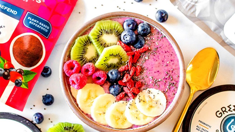 Image of Mixed Berry Smoothie Bowl Recipe