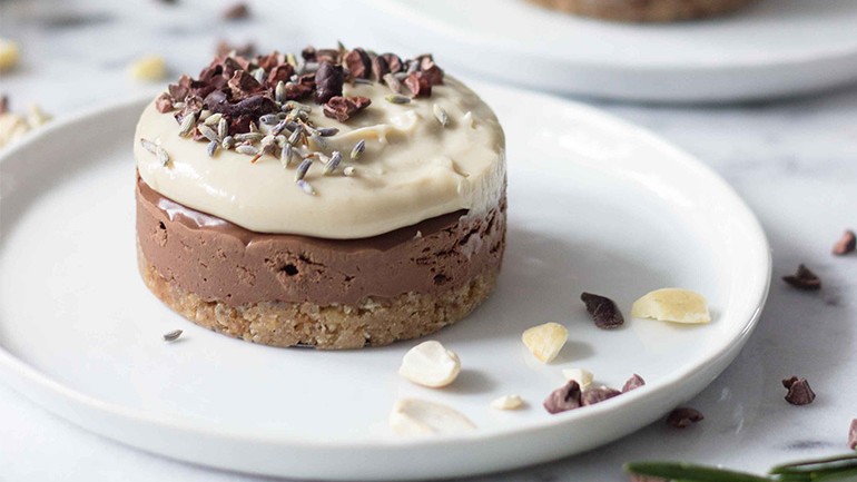 Image of Chocolate Vanilla Cheesecake Recipe