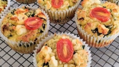 Image of Spinach and Feta Cheese Muffins