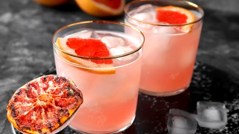 Image of Grilled Grapefruit Margarita