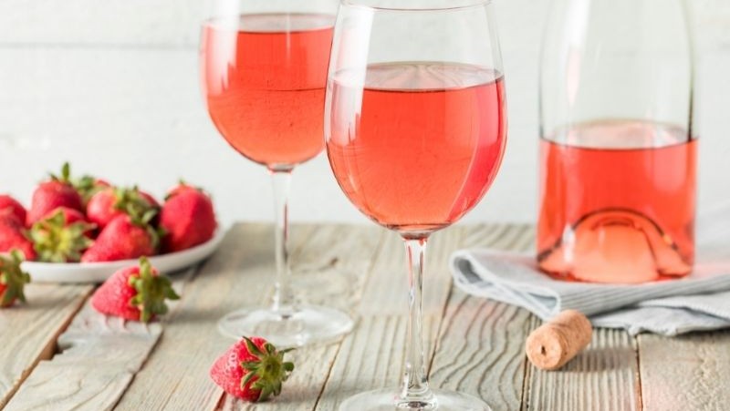 Fruity Coco Punch with Rosé Wine