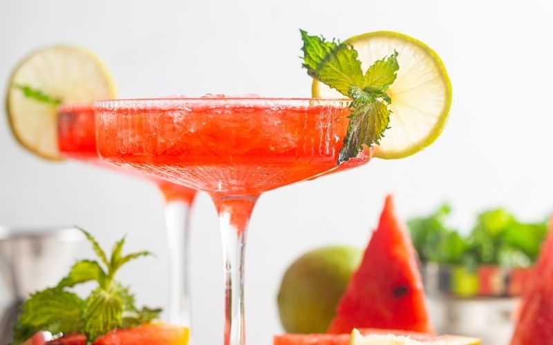 Watermelon Basil Margarita