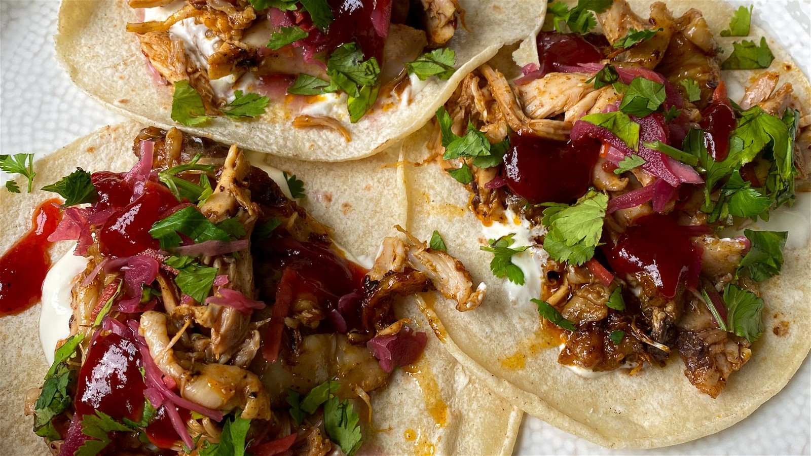 Image of Chipotle Chicken Tacos With Scotch Bonnet Chilli Jam