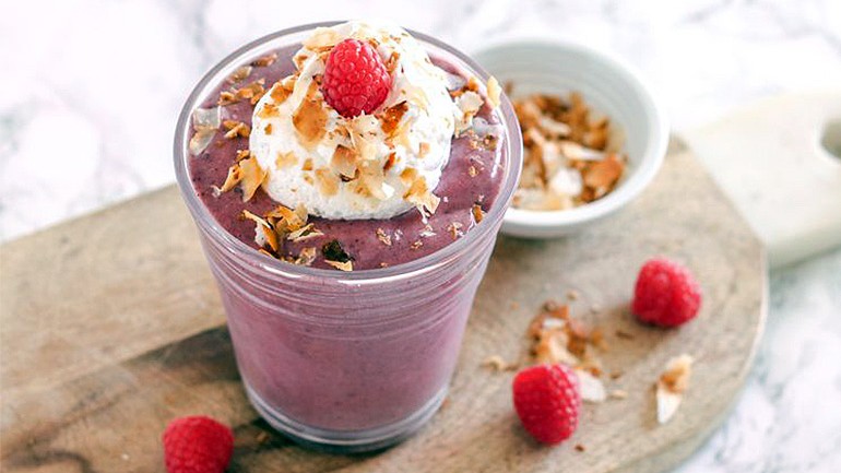 Image of Raspberry Cream Pie Smoothie Recipe