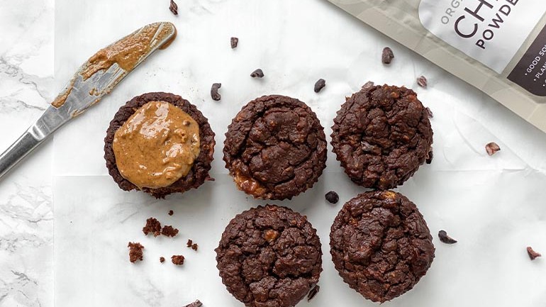 Image of Vegan Brownie Muffins Recipe