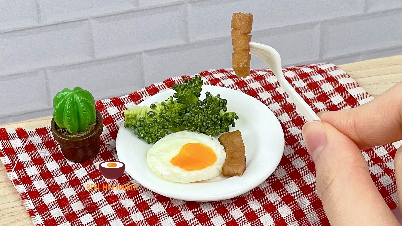Image of English breakfast!|Miniature Real Cooking 