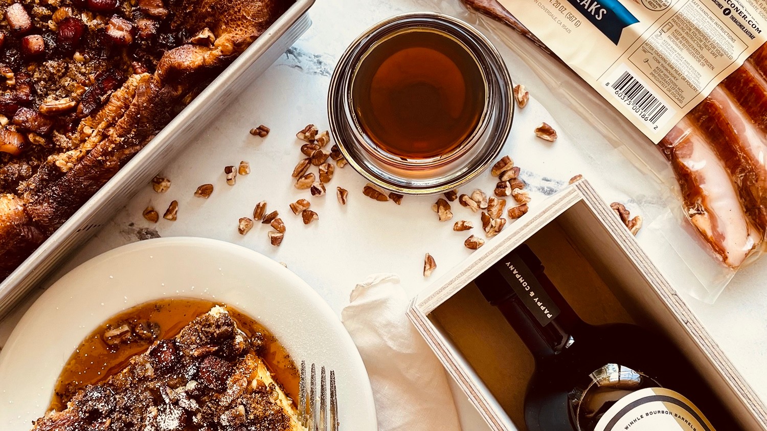 Image of Bacon French Toast with Barrel-Aged Maple Syrup 
