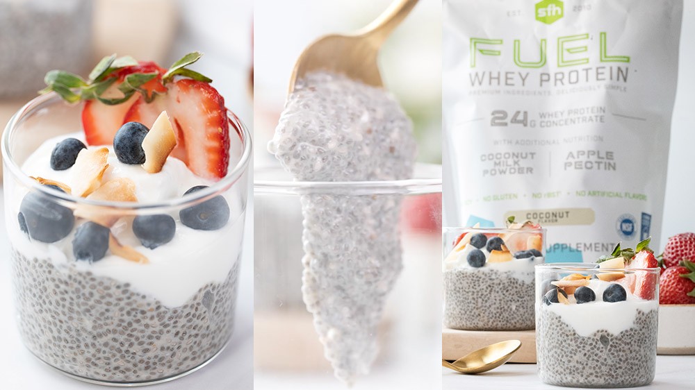 Image of Coconut Berry Chia Seed Pudding
