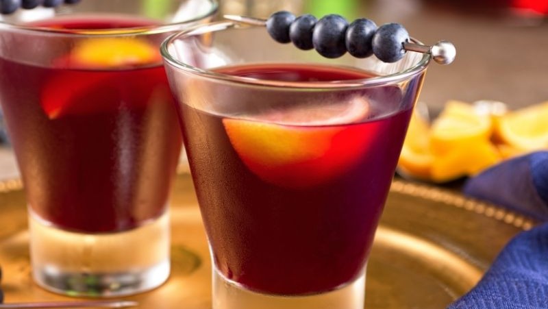 Image of Blueberry And Peach Vodka Spritzer