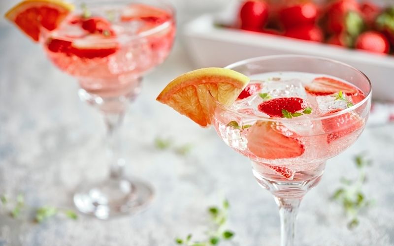 Strawberry Limoncello Spritz