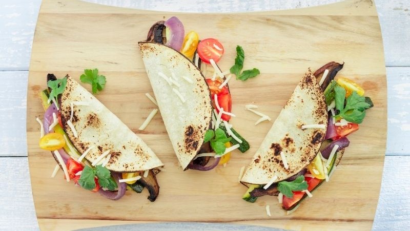 Image of Roasted Vegetable & Black Bean Tacos