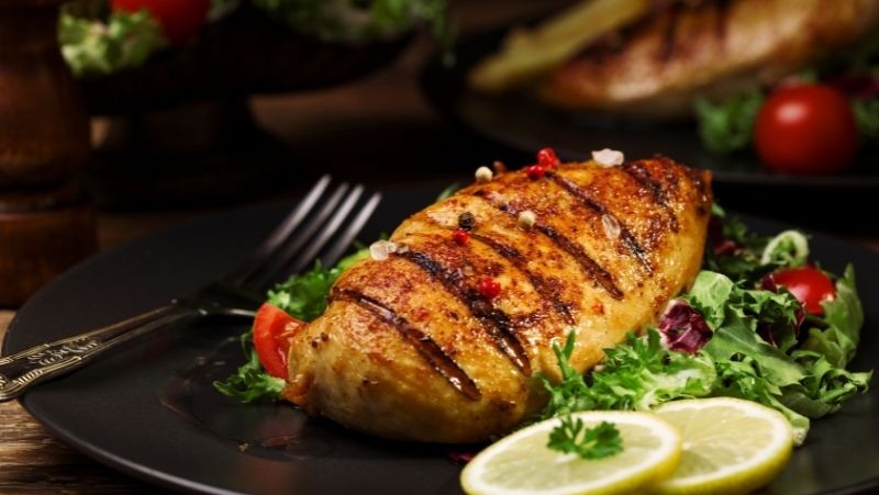 Image of Black Beans & Scallions With Ancho Chicken Breast