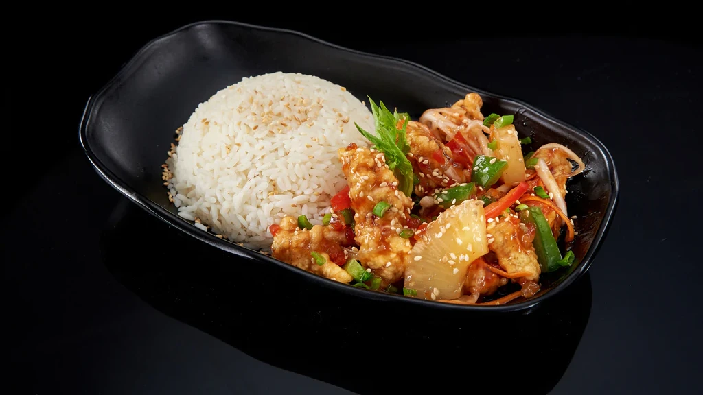 Image of Pineapple Pork with Coconut Rice