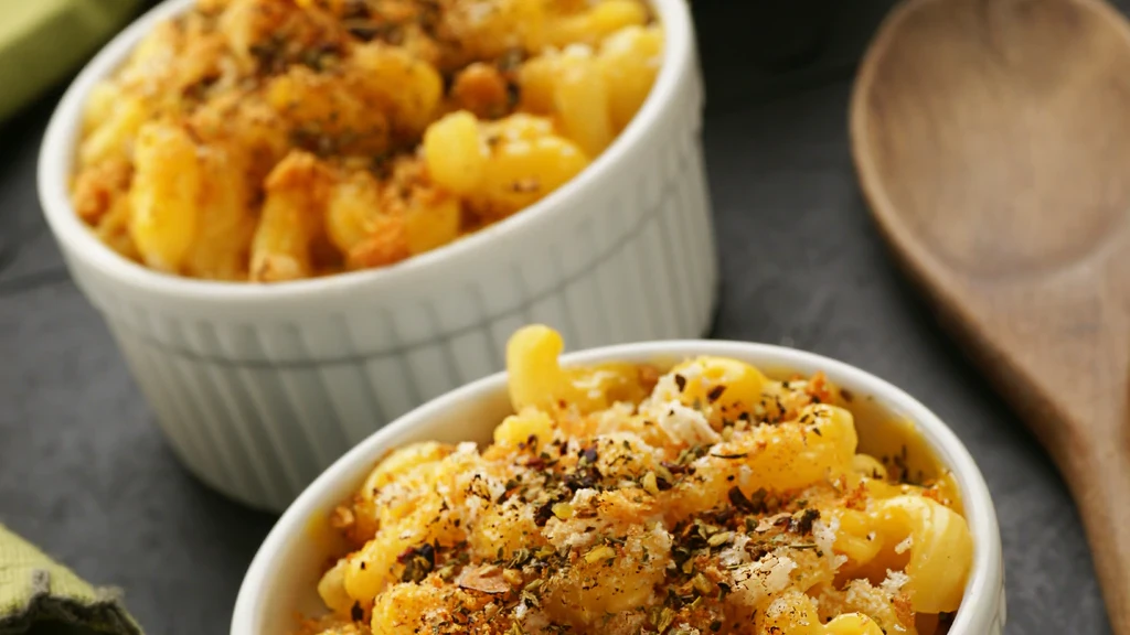 Image of Baked Gouda Mac & Cheese with Herbed Panko Crust
