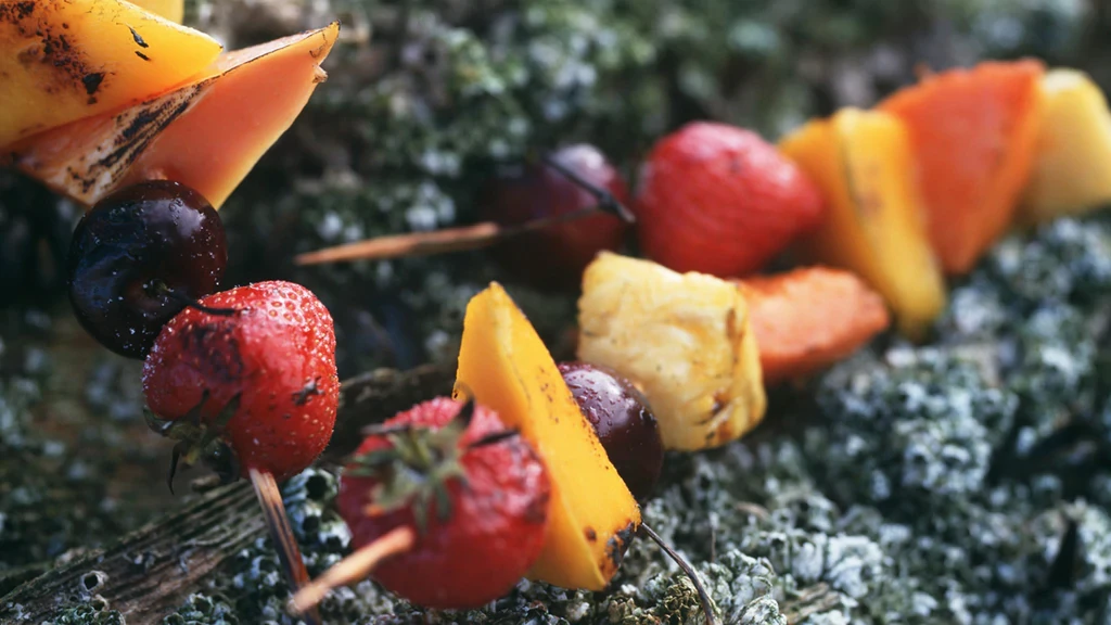 Image of Grilled Mango Habanero Fruit Kebabs