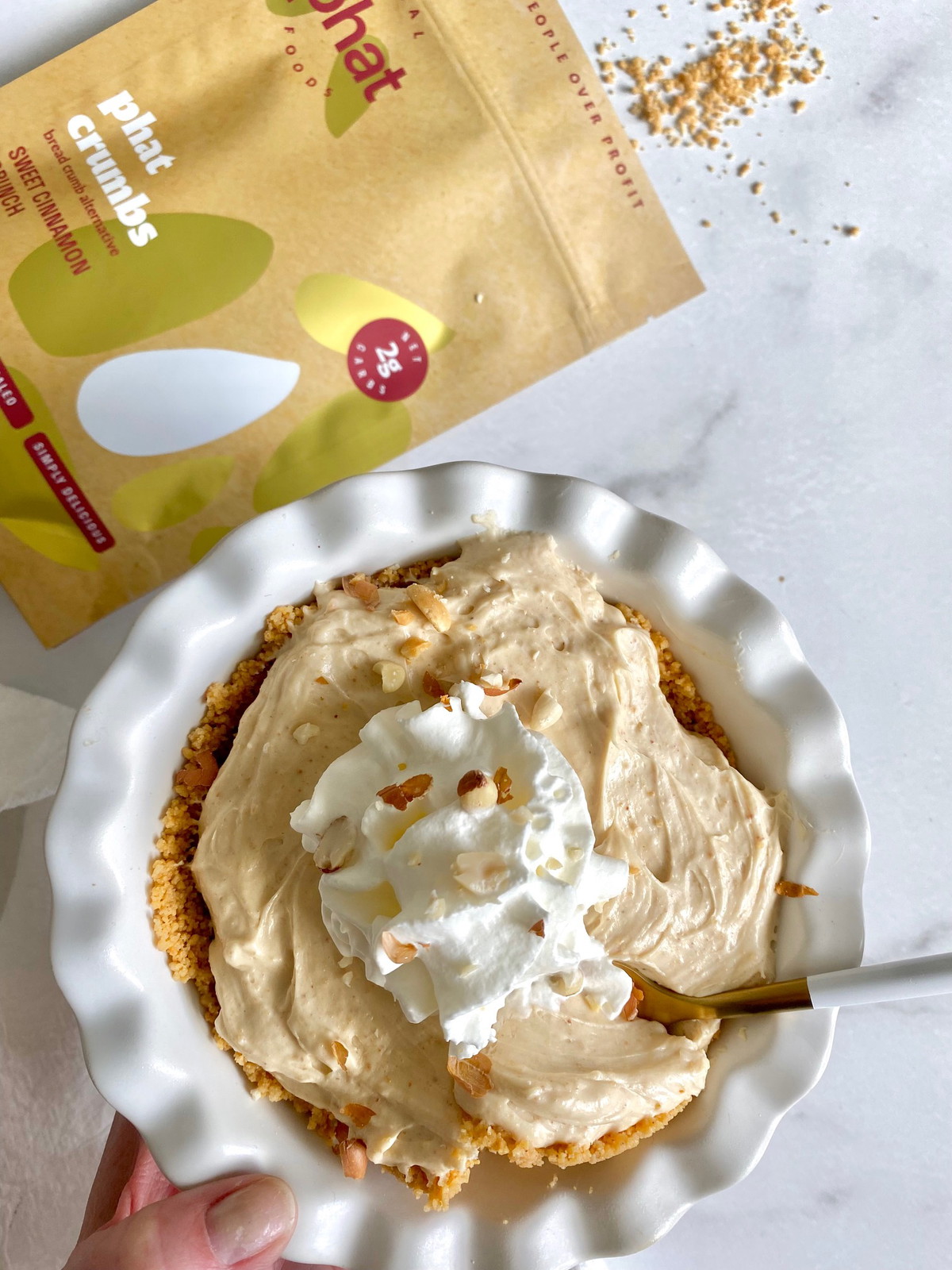 Keto No-Bake Peanut Butter Pie