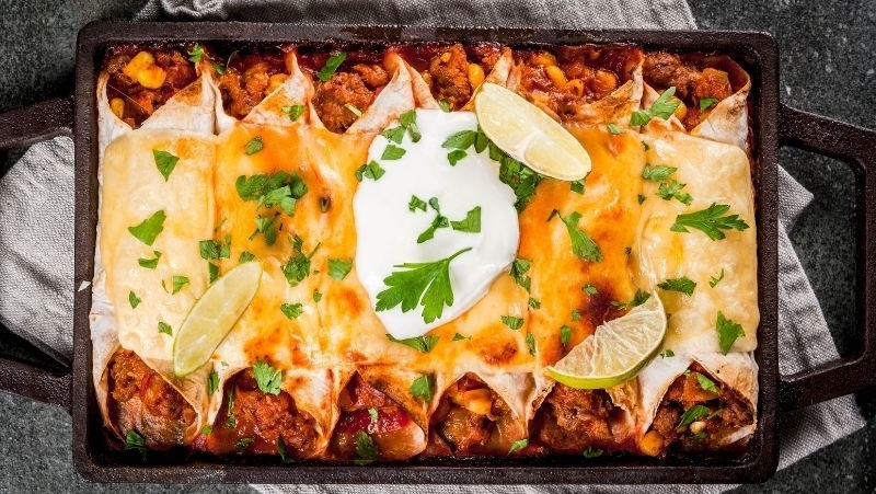 Image of Vegan Spinach Enchiladas