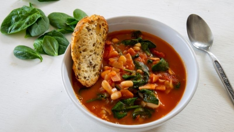 Image of Spiced Black Bean & Chicken Soup With Kale