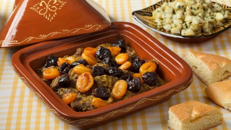 Image of Smoky Aubergine Tagine With Lemon & Apricots