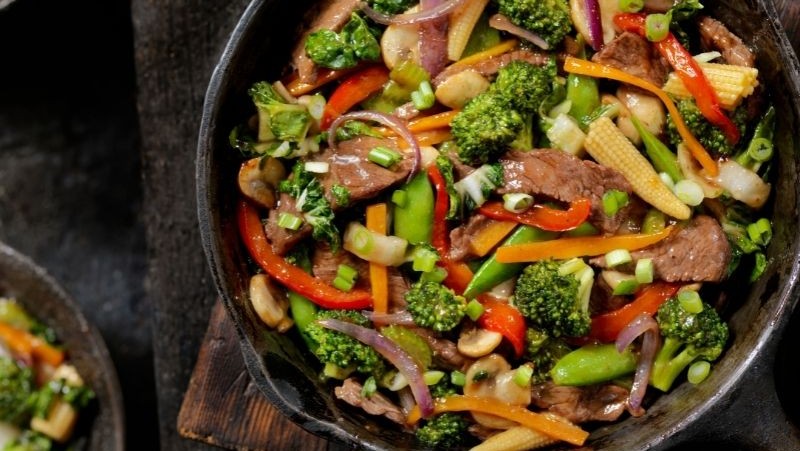 Image of Pork & Aubergine Noodle Stir-fry