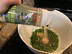 Image of Chop Cilantro into fine pieces then mix all ingredients (not...