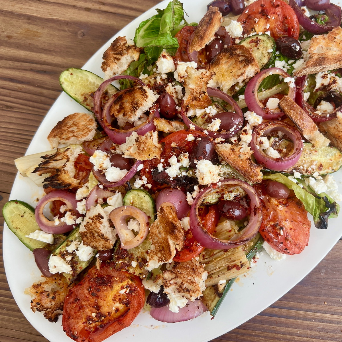 Grilled Greek Salad