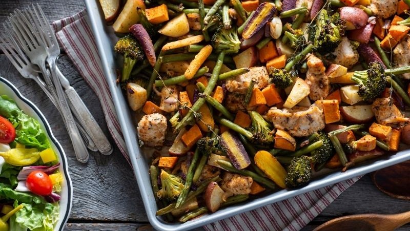 Image of Pork and Asparagus Sheet-Pan