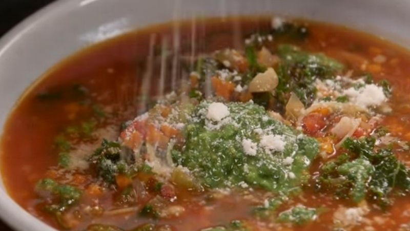 Image of Minestrone With Green Pesto