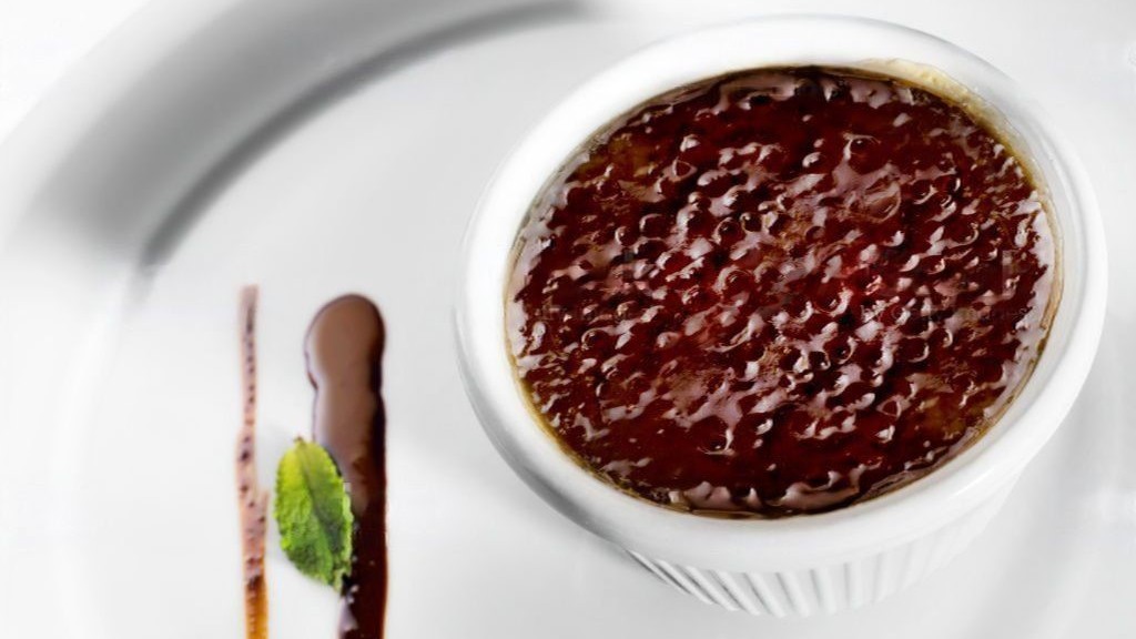 Image of Dark chocolate crème brûlée