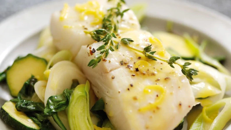 Image of Wild Alaska Halibut with Fresh Lemon Dressing