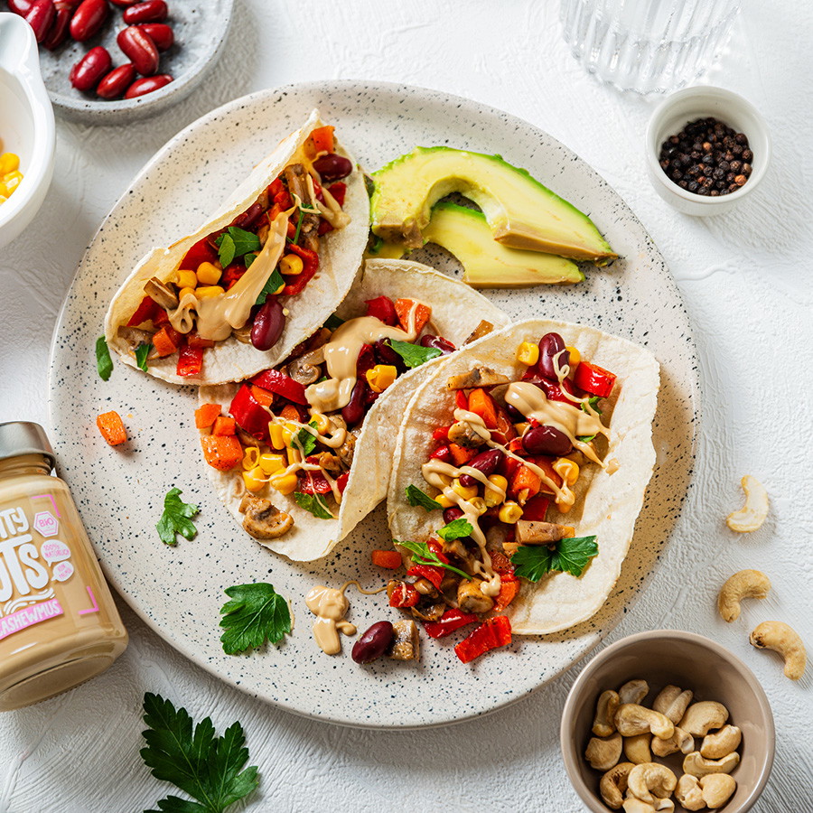 Vegane Tacos mit Cashewmus Smooth