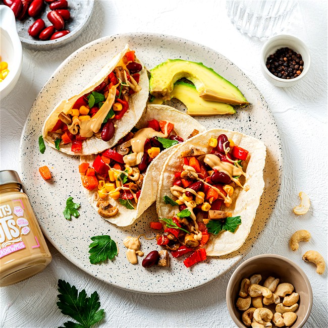 Image of Vegane Tacos mit Cashewmus Smooth
