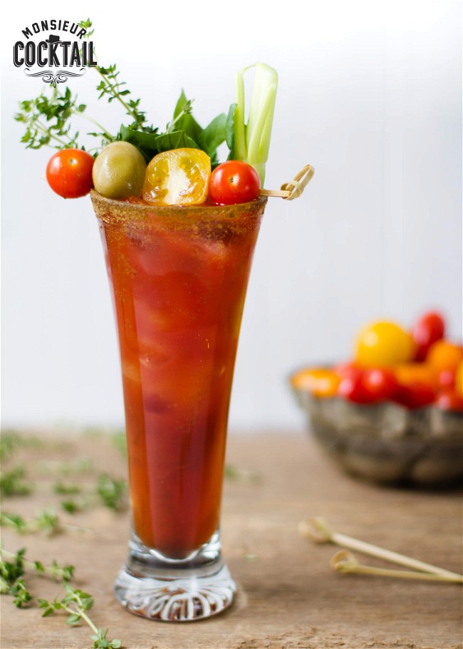Image of Bloody caesar à l'érable faible en sucre