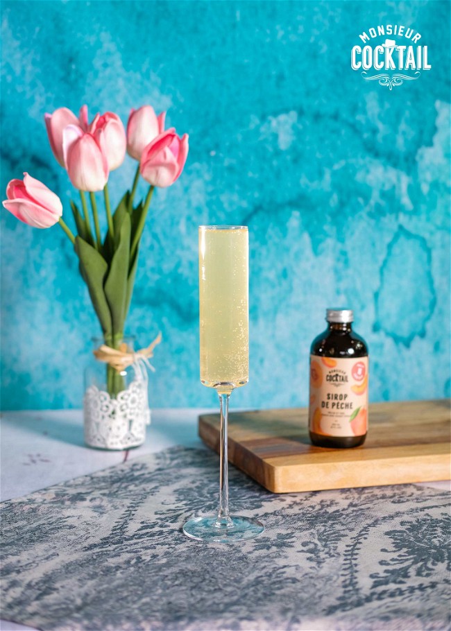 Image of Bellini aux pêches sans alcool