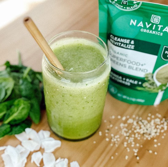 Supergreen “Tropikale” Smoothie Recipe | Navitas Organics