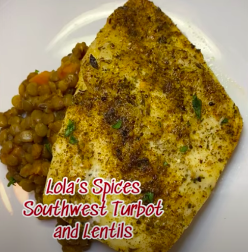 Image of Southwest Turbot with Lentils and Carrots