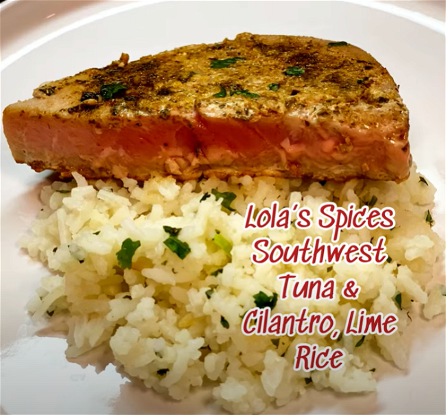 Image of Southwest Seared Tuna & Cilantro Rice