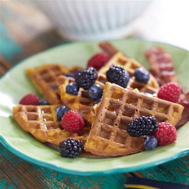 Image of Gold Milk Waffles Recipe