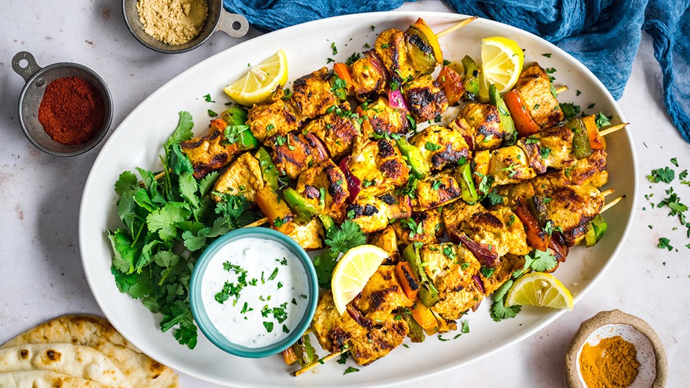 Image of Tandoori Inspired Chicken Kebabs