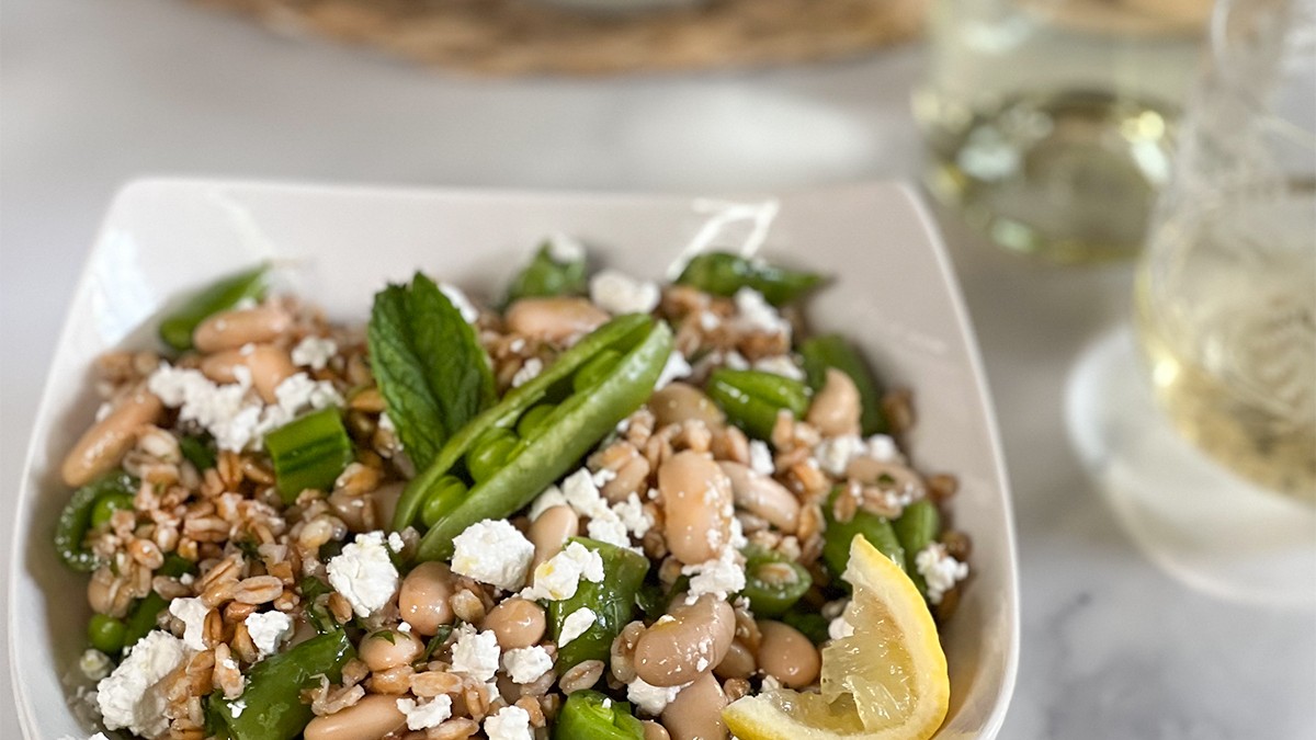 Image of Spring Green Farro Salad