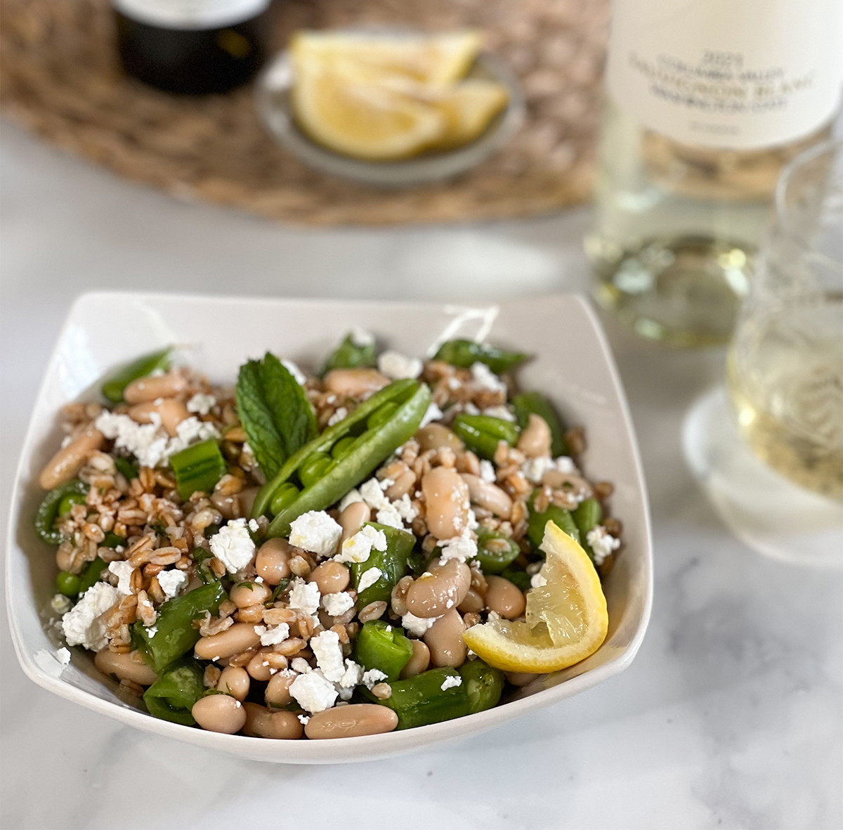 Spring Green Farro Salad