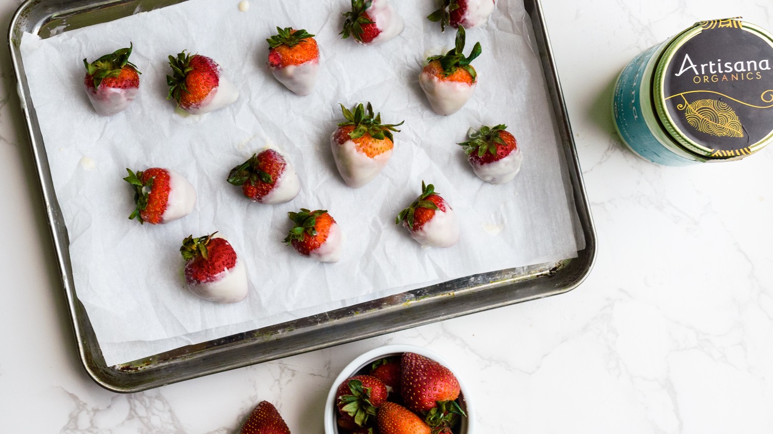 Image of Coconut Butter-Dipped Strawberries
