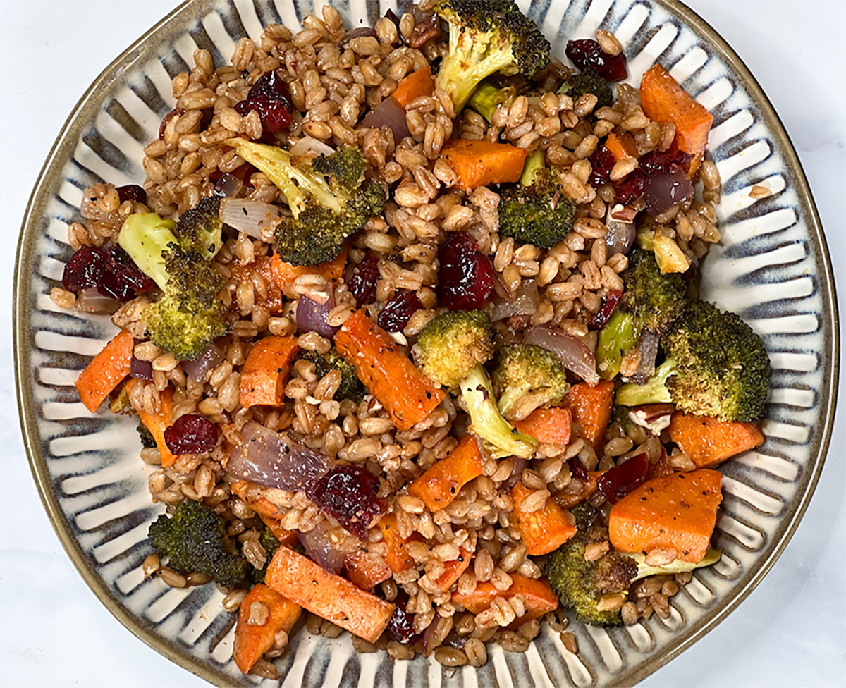 Roasted Veggie Farro Salad